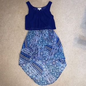 Emerald Sundae high-low dress